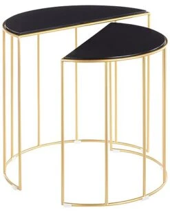 Lumisource Set Of 2 Canary Nesting Tables Home