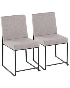 Lumisource Set Of 2 High Back Fuji Dining Chairs Home