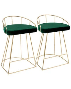 Lumisource Set Of 2 Canary Counter Stools Home