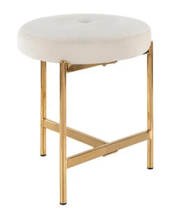 Lumisource Chloe Vanity Stool Home