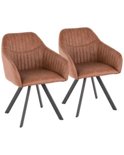 Lumisource Set Of 2 Clubhouse Pleated Chairs Home