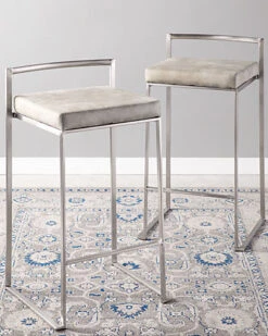 Lumisource Set Of 2 Fuji Counter Stools Home -Ruelala 3050086389 RLLD 2