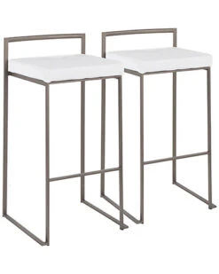 Lumisource Set Of 2 Fuji Stacker Barstools Home
