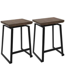 Lumisource Set Of 2 Geo Counter Stools Home