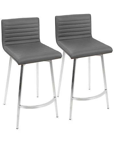 Lumisource Set Of 2 Mason Swivel Counter Stools Home 3 Lumisource Set Of 2 Mason Swivel Counter Stools Home