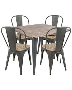 Lumisource 5pc Oregon Dining Set Home