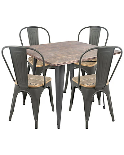 Lumisource 5pc Oregon Dining Set Home 3 Lumisource 5pc Oregon Dining Set Home