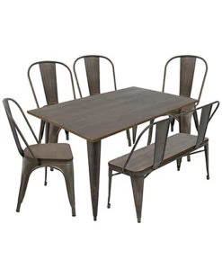 Lumisource 6pc Oregon Dining Set Home