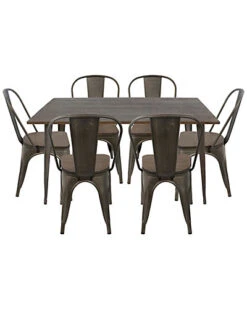 Lumisource 7pc Oregon Dining Set Home