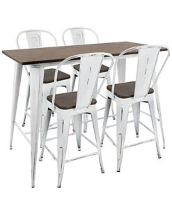 Lumisource Oregon High Back Counter Set Home