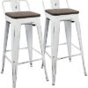 Lumisource Set Of 2 Oregon Low Back Barstools Home -Ruelala 3050087119 RLLD 1
