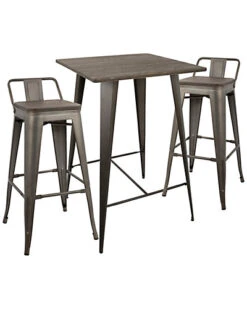 Lumisource Oregon Low Back Pub Set Home