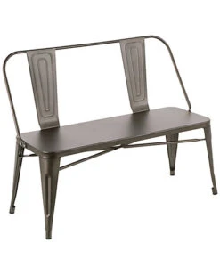 Lumisource Oregon Metal Bench Home