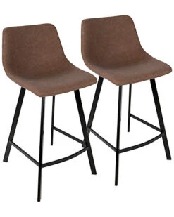 Lumisource Set Of 2 Outlaw Counter Stools Home