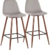 Lumisource Set Of 2 Pebble Barstools Home