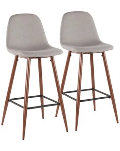 Lumisource Set Of 2 Pebble Barstools Home