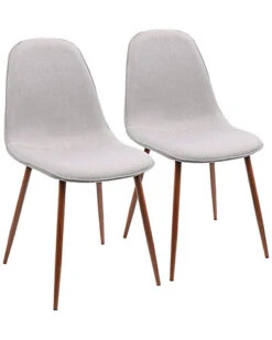 Lumisource Set Of 2 Pebble Dining Chairs Home
