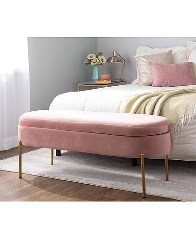 Lumisource Chloe Storage Bench Home 4 Lumisource Chloe Storage Bench Home - Image 2