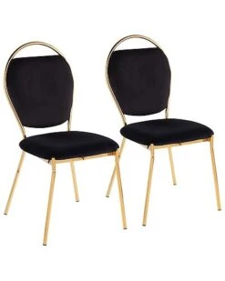 Lumisource Set Of 2 Keyhole Dining Chairs Home