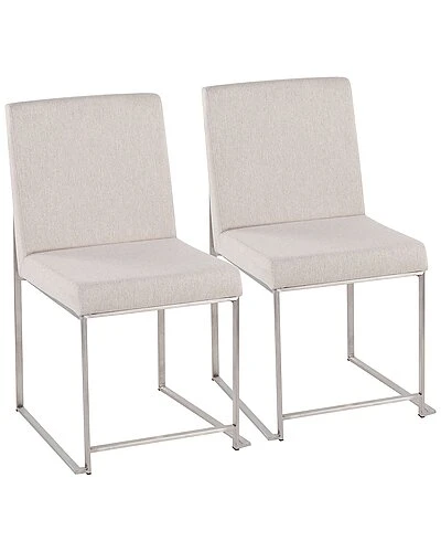 Lumisource High Back Fuji Dining Chair - Set Of 2 Home 3 Lumisource High Back Fuji Dining Chair - Set Of 2 Home