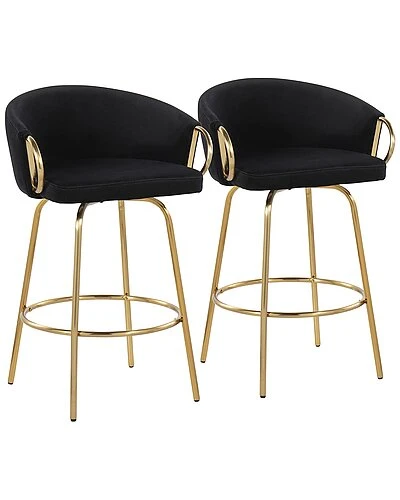 Lumisource Set Of 2 Claire Fixed-Height Counter Stools Home 3 Lumisource Set Of 2 Claire Fixed-Height Counter Stools Home