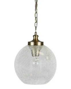 Lumisource 11in Globe 13.25in Glass Pendant Lamp Home
