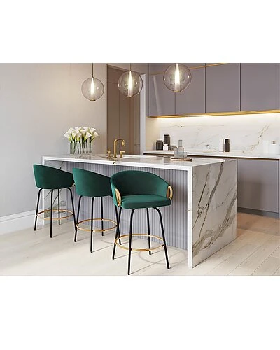 Lumisource Set Of 2 Claire 26in Fixed-Height Counter Stools Home 4 Lumisource Set Of 2 Claire 26in Fixed-Height Counter Stools Home - Image 2