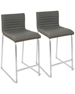 Lumisource Set Of 2 Mara Counter Stools Home
