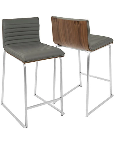 Lumisource Set Of 2 Mara Counter Stools Home 4 Lumisource Set Of 2 Mara Counter Stools Home - Image 2