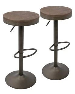 Lumisource Set Of 2 Dakota Barstools Home