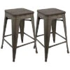 Lumisource Set Of 2 Oregon Counter Stools Home -Ruelala 3050344136 RLLD 1
