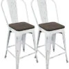 Lumisource Set Of 2 Oregon High Back Counter Stools Home 1 Lumisource Set Of 2 Oregon High Back Counter Stools Home -Ruelala 3050344141 RLLD 1