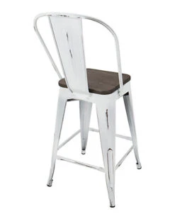 Lumisource Set Of 2 Oregon High Back Counter Stools Home -Ruelala 3050344141 RLLD 3