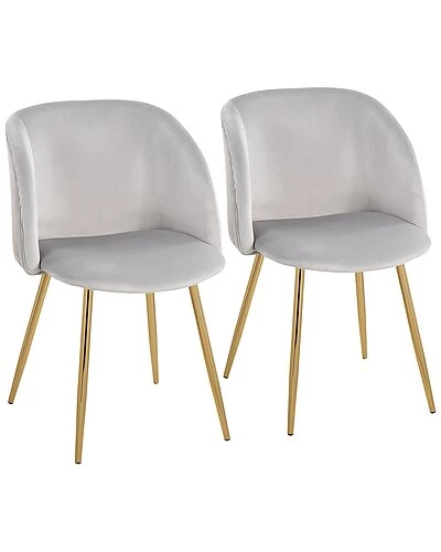 Lumisource Fran Pleated Waves Chair Set Of 2 Home 3 Lumisource Fran Pleated Waves Chair Set Of 2 Home