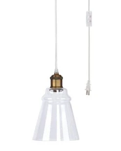 Lumisource Taurus 9.25in Glass Pendant Lamp Home