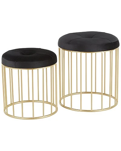 Lumisource Set Of 2 Canary Nesting Ottomans Home 3 Lumisource Set Of 2 Canary Nesting Ottomans Home