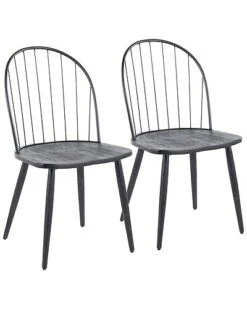 Lumisource Set Of 2 Riley High Back Chairs Home