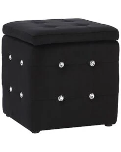 Lumisource Pouf Square Ottoman Home