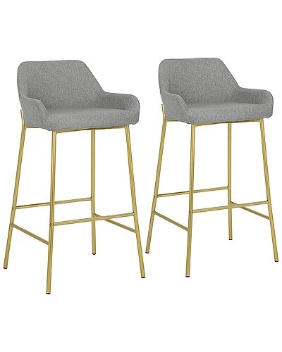 Lumisource Set Of 2 Daniella Fixed-Height Bar Stools Home 3 Lumisource Set Of 2 Daniella Fixed-Height Bar Stools Home