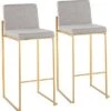 Lumisource Set Of 2 Fuji High Back Bar Stools Home 1 Lumisource Set Of 2 Fuji High Back Bar Stools Home -Ruelala 3050401357 RLLD 1