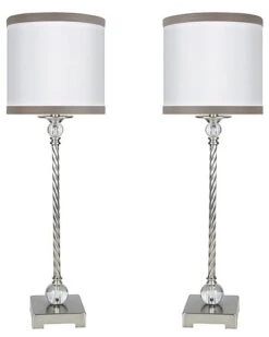 Lumisource Set Of 2 Clarity 31.5in Metal Buffet Lamps Home