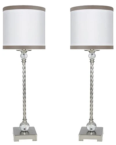 Lumisource Set Of 2 Clarity 31.5in Metal Buffet Lamps Home 3 Lumisource Set Of 2 Clarity 31.5in Metal Buffet Lamps Home