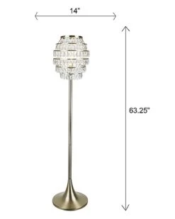 Lumisource Lenuxe 63.25in Metal Floor Lamp Home -Ruelala 3050405859 RLLD 3