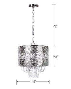Lumisource Tangier 9.5in Metal Pendant Lamp Home 7 Lumisource Tangier 9.5in Metal Pendant Lamp Home -Ruelala 3050405879 RLLD 3