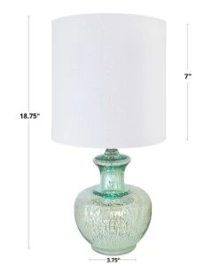 Lumisource Lotus 18.75in Glass Accent Lamp Home -Ruelala 3050405887 RLLD 3