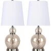 Lumisource Set Of 2 Pearl 18.75in Glass Accent Lamps Home -Ruelala 3050405889 RLLD 1