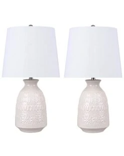 Lumisource Set Of 2 Claudia 20in Ceramic Accent Lamps Home