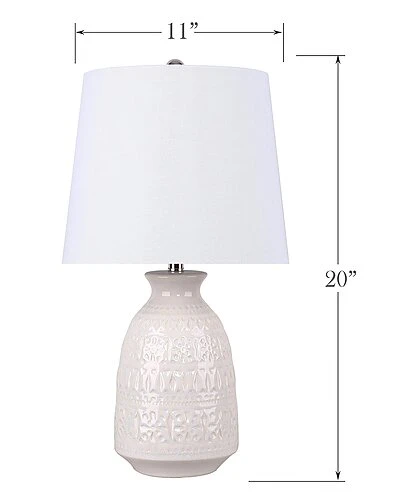 Lumisource Set Of 2 Claudia 20in Ceramic Accent Lamps Home 5 Lumisource Set Of 2 Claudia 20in Ceramic Accent Lamps Home - Image 3