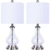 Lumisource Set Of 2 Jasmine 22in Glass Accent Lamps Home -Ruelala 3050405896 RLLD 1