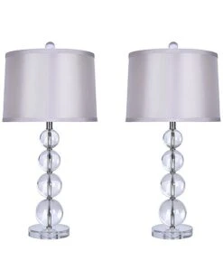 Lumisource Set Of 2 Olaf 27in Crystal Table Lamps Home
